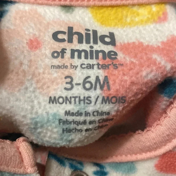 CHILD OF MINE BABY INFANT GIRLS FLORAL TOP BOTTOM FALL WINTER SZ 3 6 MONTHS MTHS - Picture 4 of 4